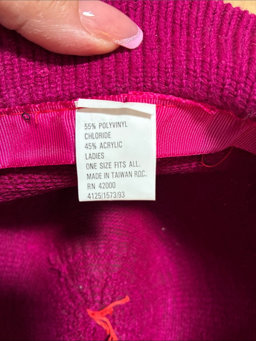 Fuchsia Sweater Knit Bucket Hat - Picture 3 of 9